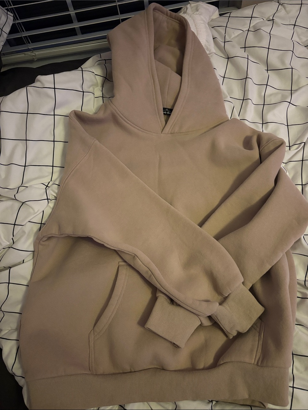 Amazon Women’s Crewneck Hoodie in Taupe